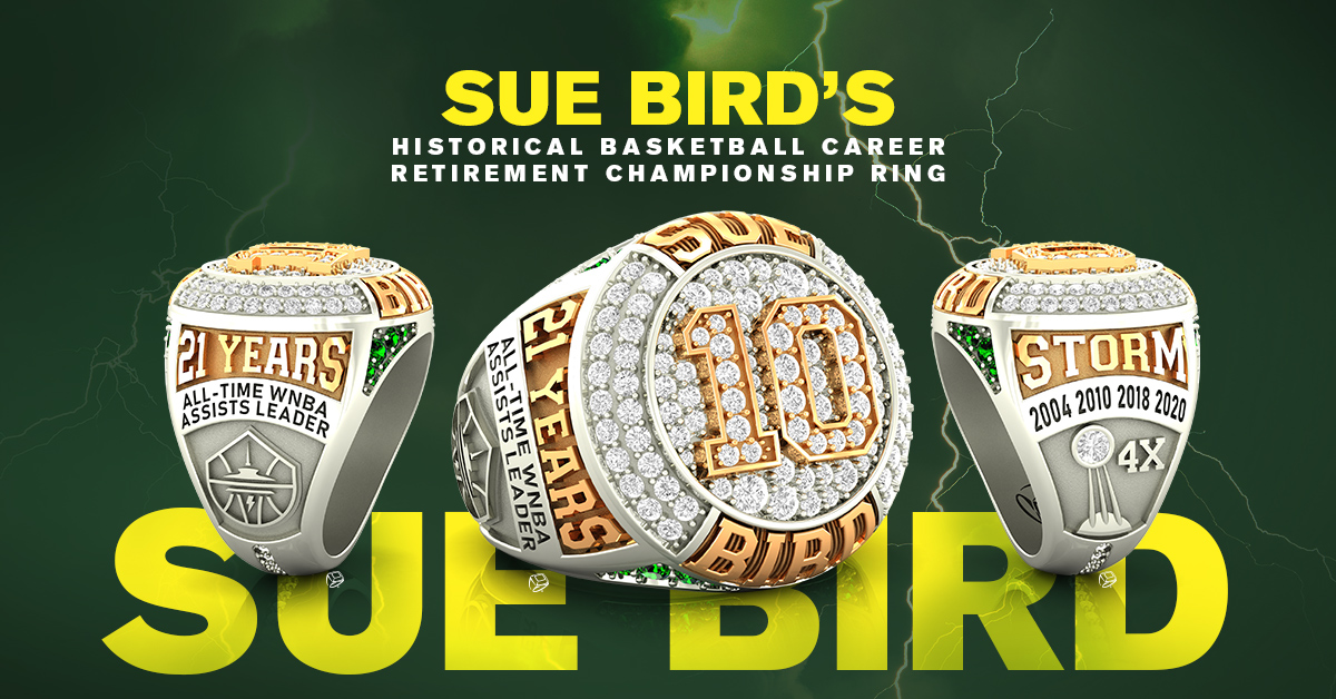 Exclusive Look at Sue Bird's Historical Basketball Career - Baron® Rings