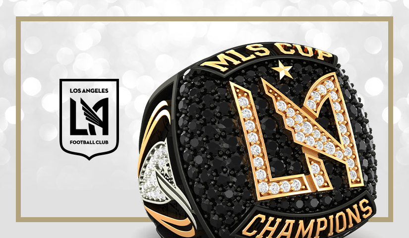 Official LAFC Championship Ring with logo. Watch the press release video by Baron Championship Ring/Axle video, 2020 MLS Cup