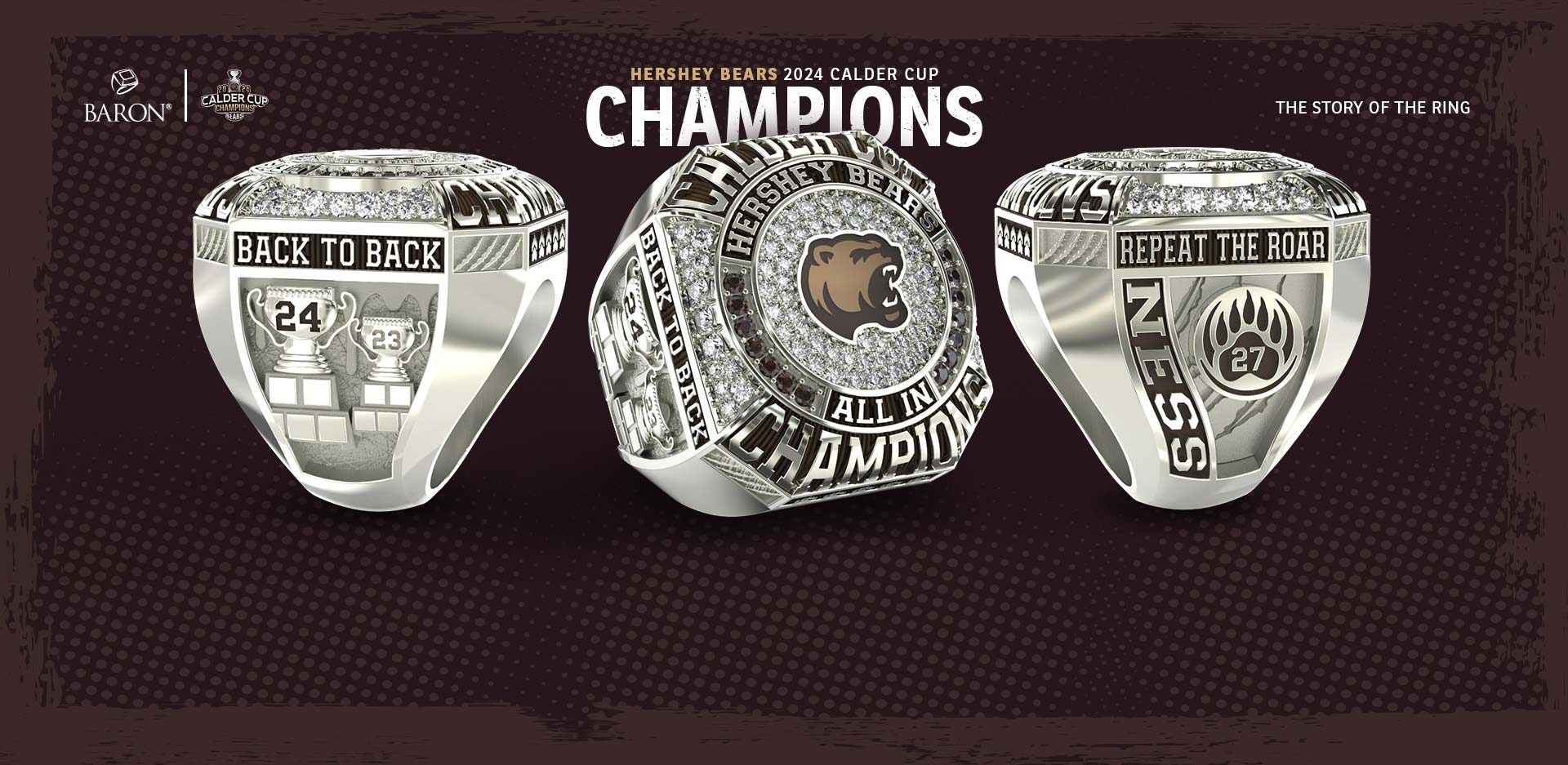 The Official Seattle Storm 2020 WNBA Championship Ring by Baron® Championship Rings green storm background