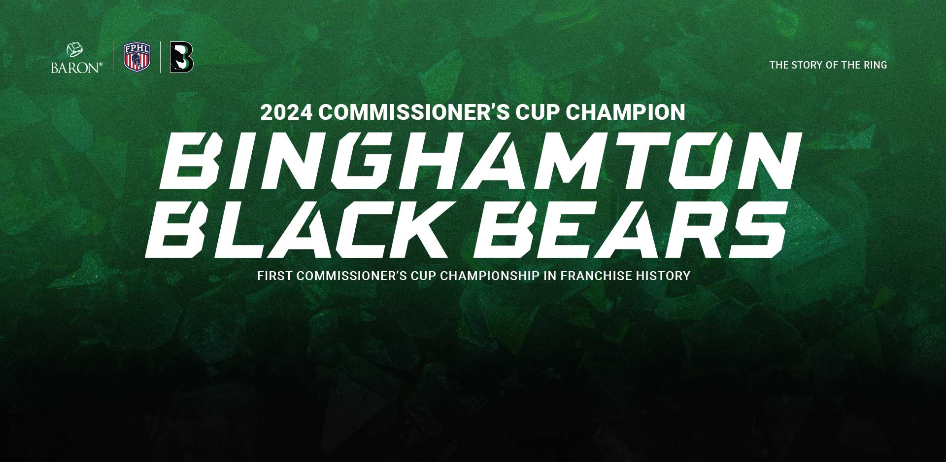 The Official Seattle Storm 2020 WNBA Championship Ring by Baron® Championship Rings green storm background