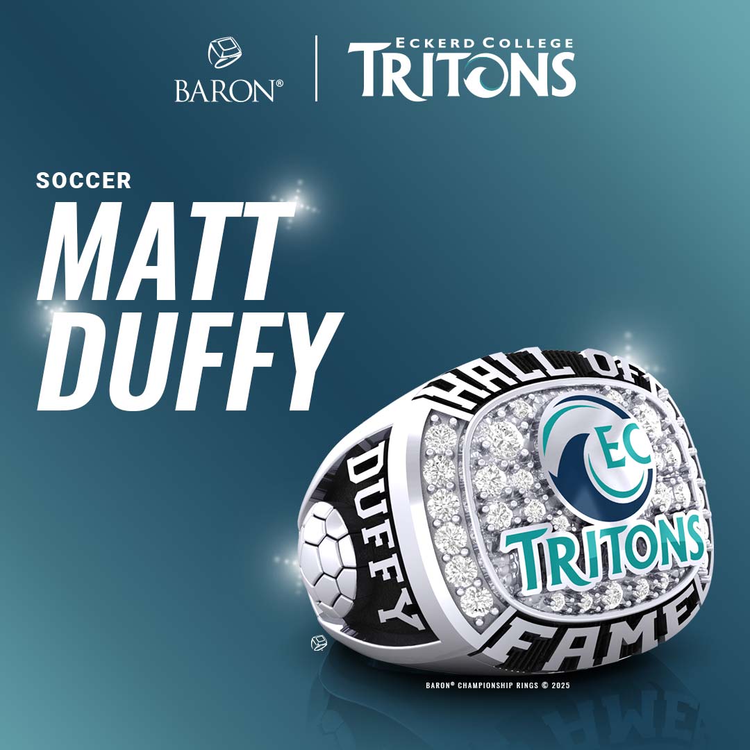Eckerd College Athletics Hall of Fame Class of 2025 Inductee Ring of Matt Duffy