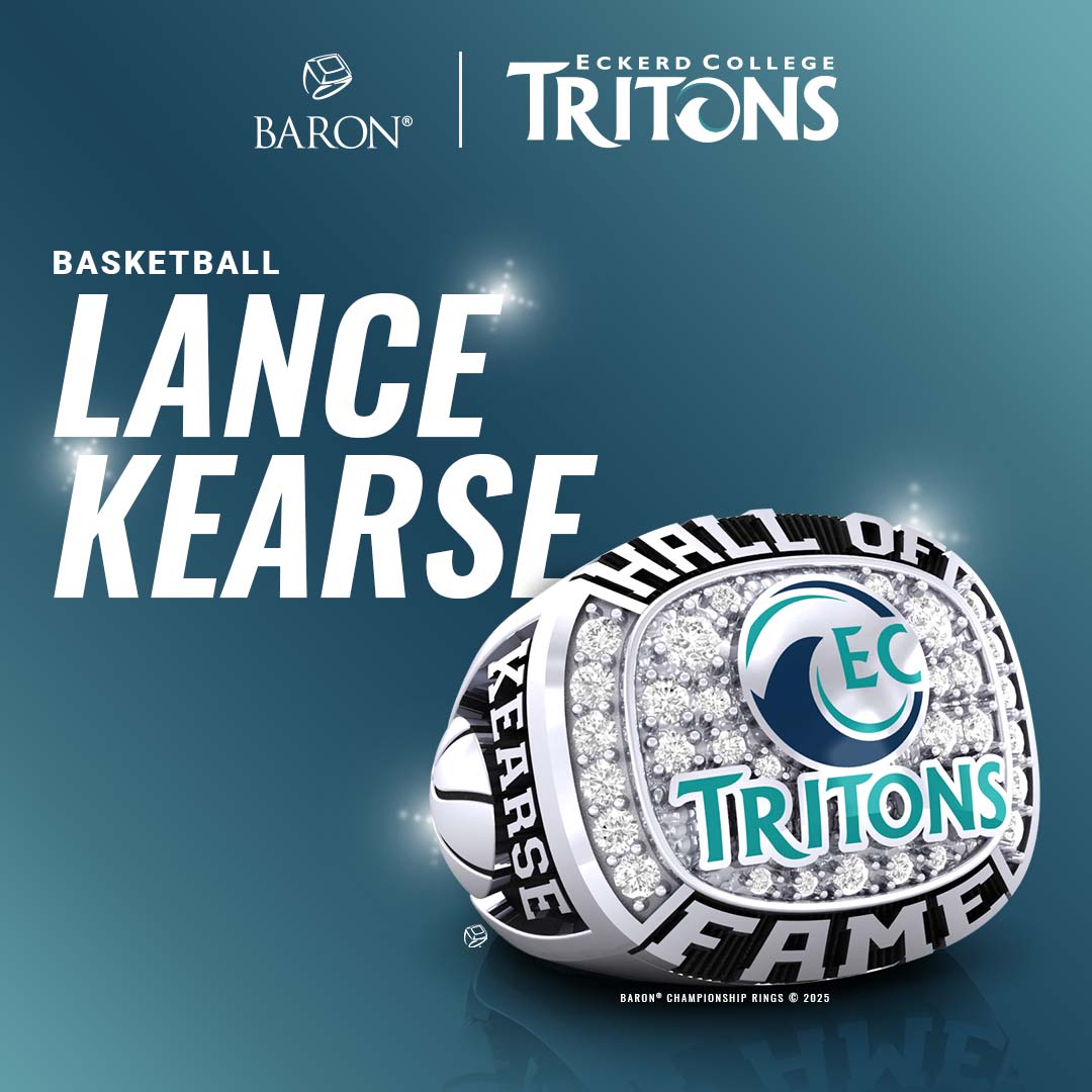 Eckerd College Athletics Hall of Fame Class of 2025 Inductee Ring of Lance Kearse