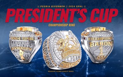 2024 Peoria Rivermen SPHL President’s Cup Championship Ring