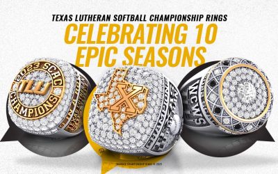 Texas Lutheran Softball Championship Rings – Celebrating 10 Epic Seasons