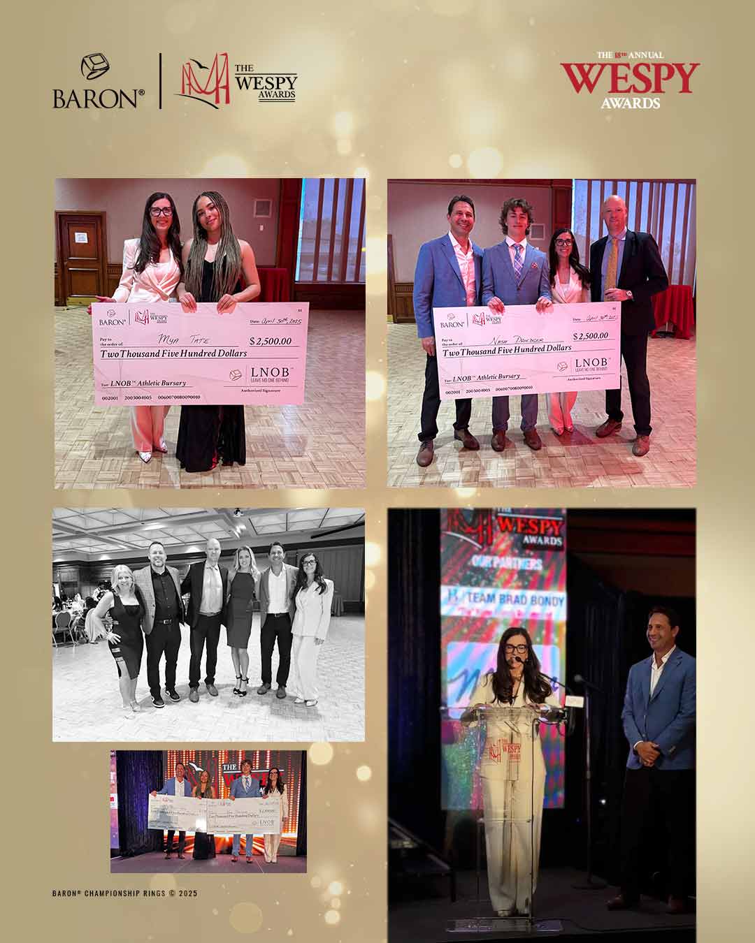 Dr. Hunter on the red carpet at the NWBA Hall of Fame Class of 2025 ceremony