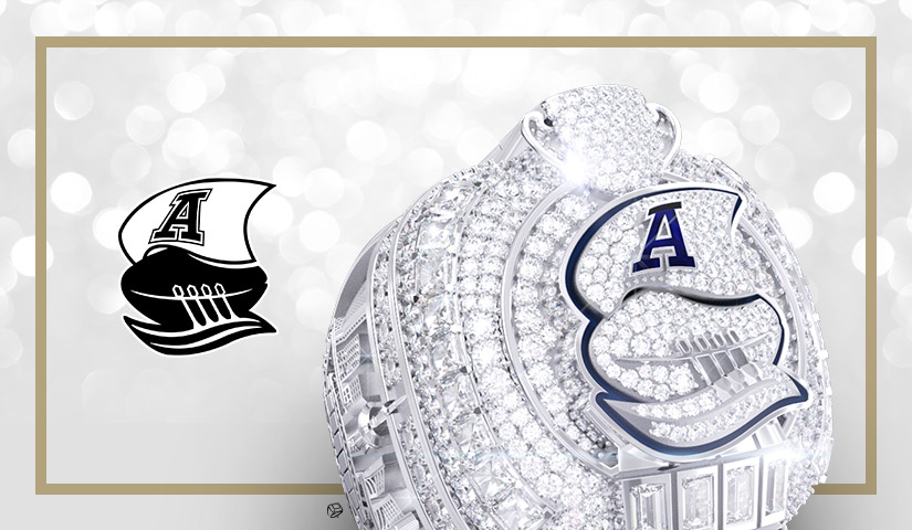 Official Toronto Argonauts championship ring with logo. Watch the making of the Toronto Argonauts 2024 Grey Cup Championship Ring.