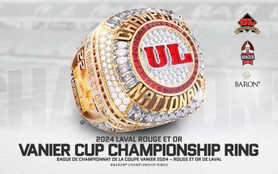 2024 University of Laval Rouge Et Or Vanier Cup Championship Ring