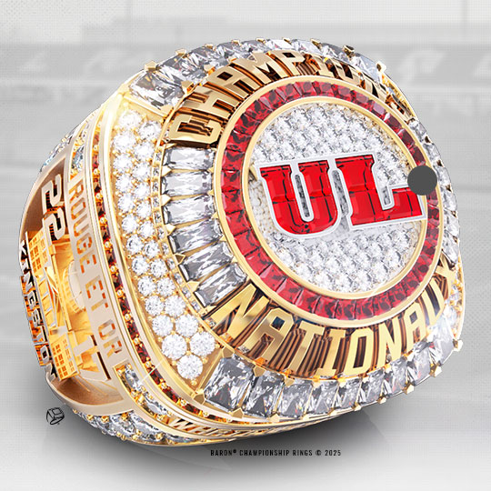 2024 Barrie Baycats IBL Dominico Cup Championship Ring Front-Baron Championship Rings