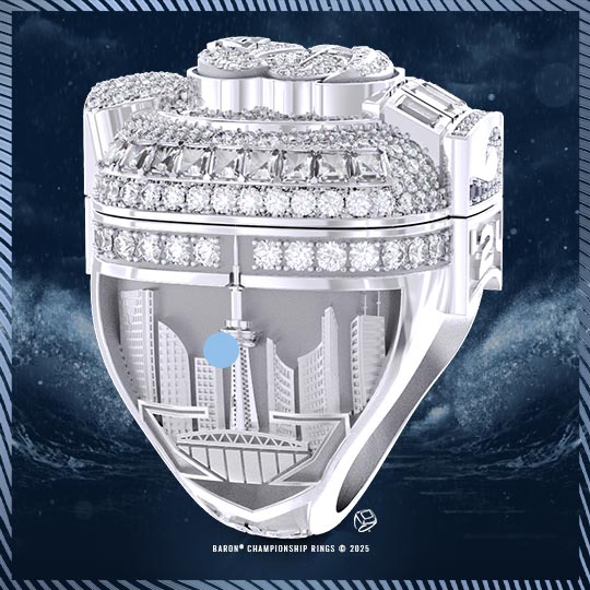 2024 Barrie Baycats IBL Dominico Cup Championship Ring Left Shoulder-Baron Championship Rings