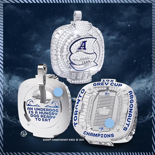 2024 Barrie Baycats IBL Dominico Cup Championship Ring Sides Wrapping-Baron Championship Rings