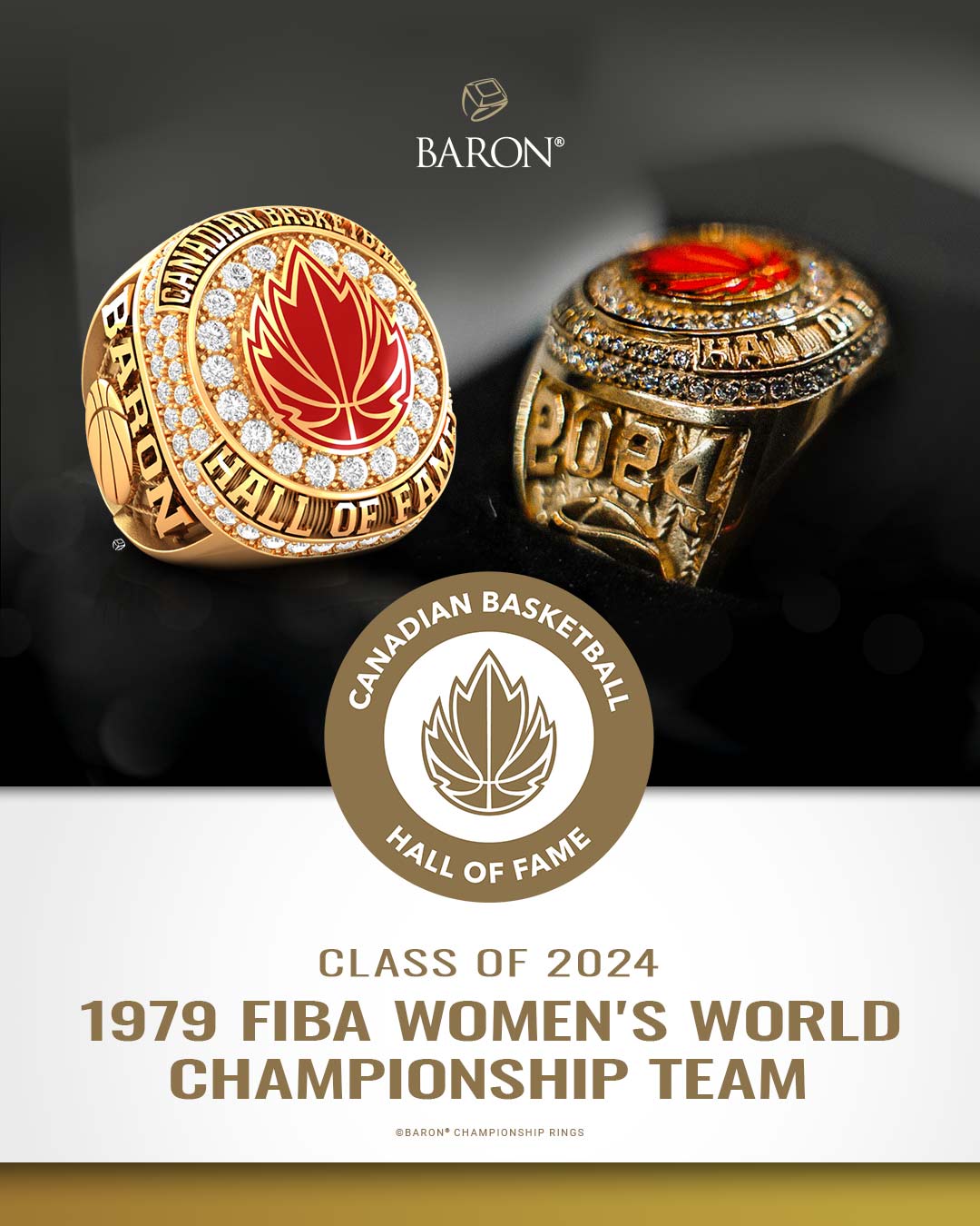 International Tennis Hall of Fame Class of 2025: Bob and Mike Bryan-Baron® Championship Rings