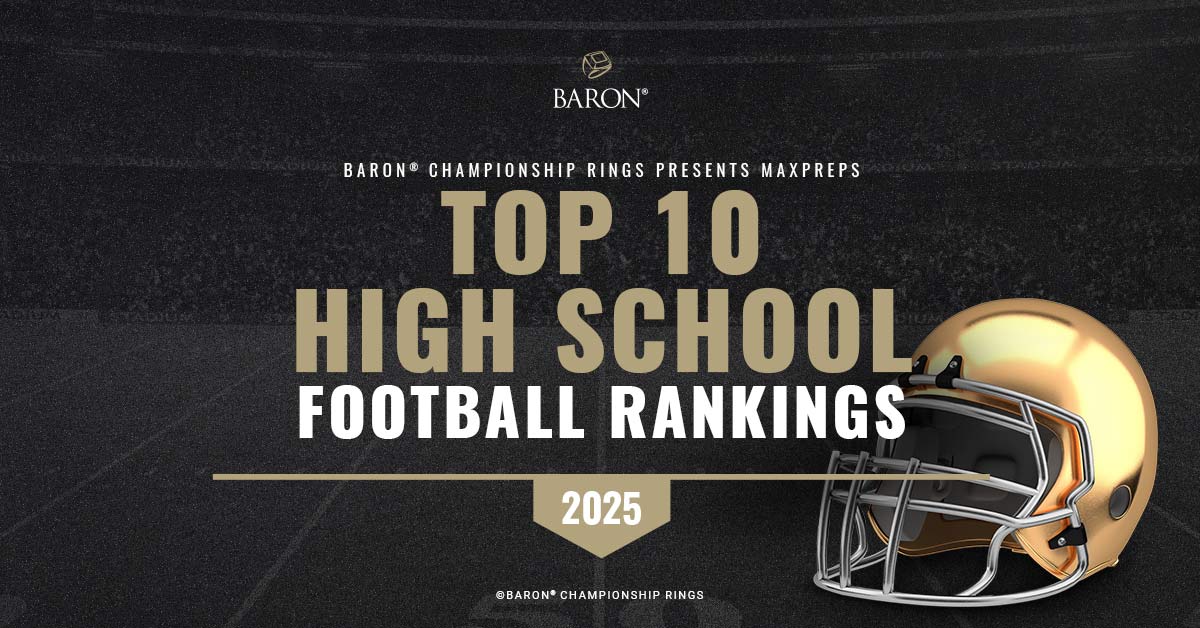 Feature Image of Top 10 High School Football Rankings of 2025 Blog by Baron® Championship Rings