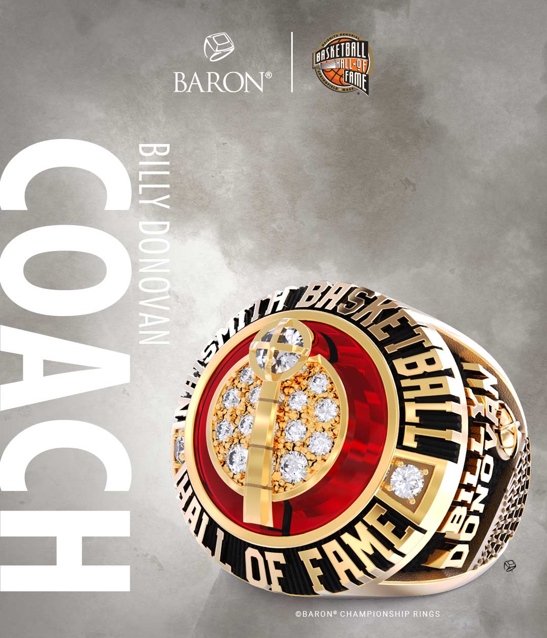 Naismith Memorial Basketball Hall Of Fame Class Of 2025: Billy Donovan Hall of Fame Ring