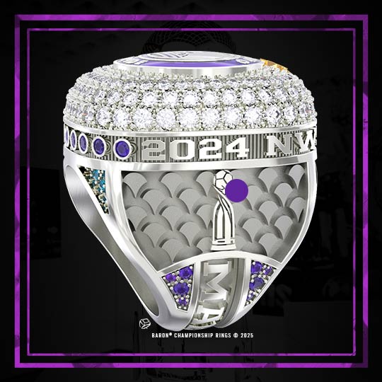 2024 Barrie Baycats IBL Dominico Cup Championship Ring Right Shoulder-Baron Championship Rings