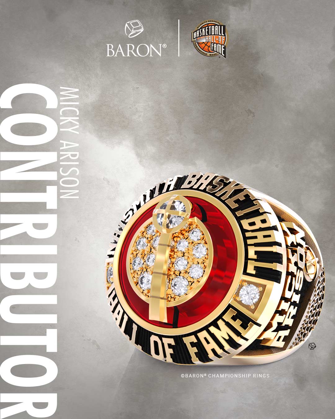 Naismith Memorial Basketball Hall Of Fame Class Of 2025: Micky Arison Hall of Fame Ring