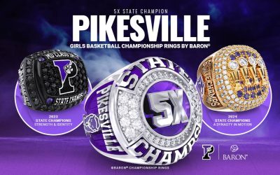 5X State Champion Pikesville Girls Basketball Championship Rings by Baron®